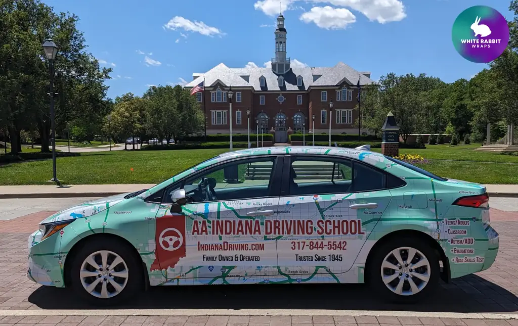 AA Indiana Driving School car wrap