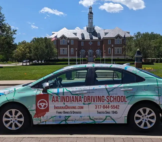 AA Indiana Driving School car wrap