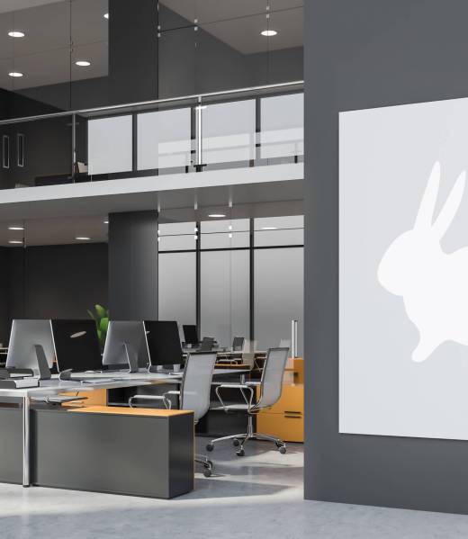 White Rabbit Wraps can customize your office with little touches of company branding